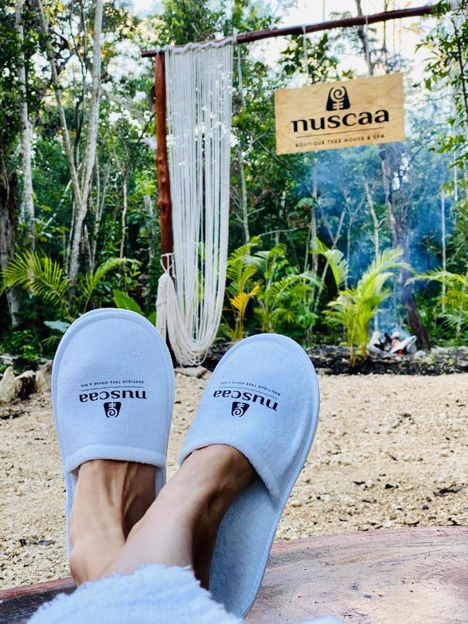 Nuscaa Boutique Tree House & Spa Hotel Puerto Morelos Eksteriør billede